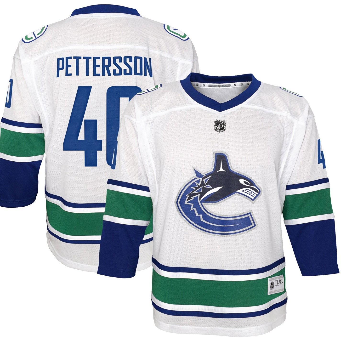 Elias Pettersson Vancouver Canucks Youth 2019/20 Away Replica Player Jersey - White